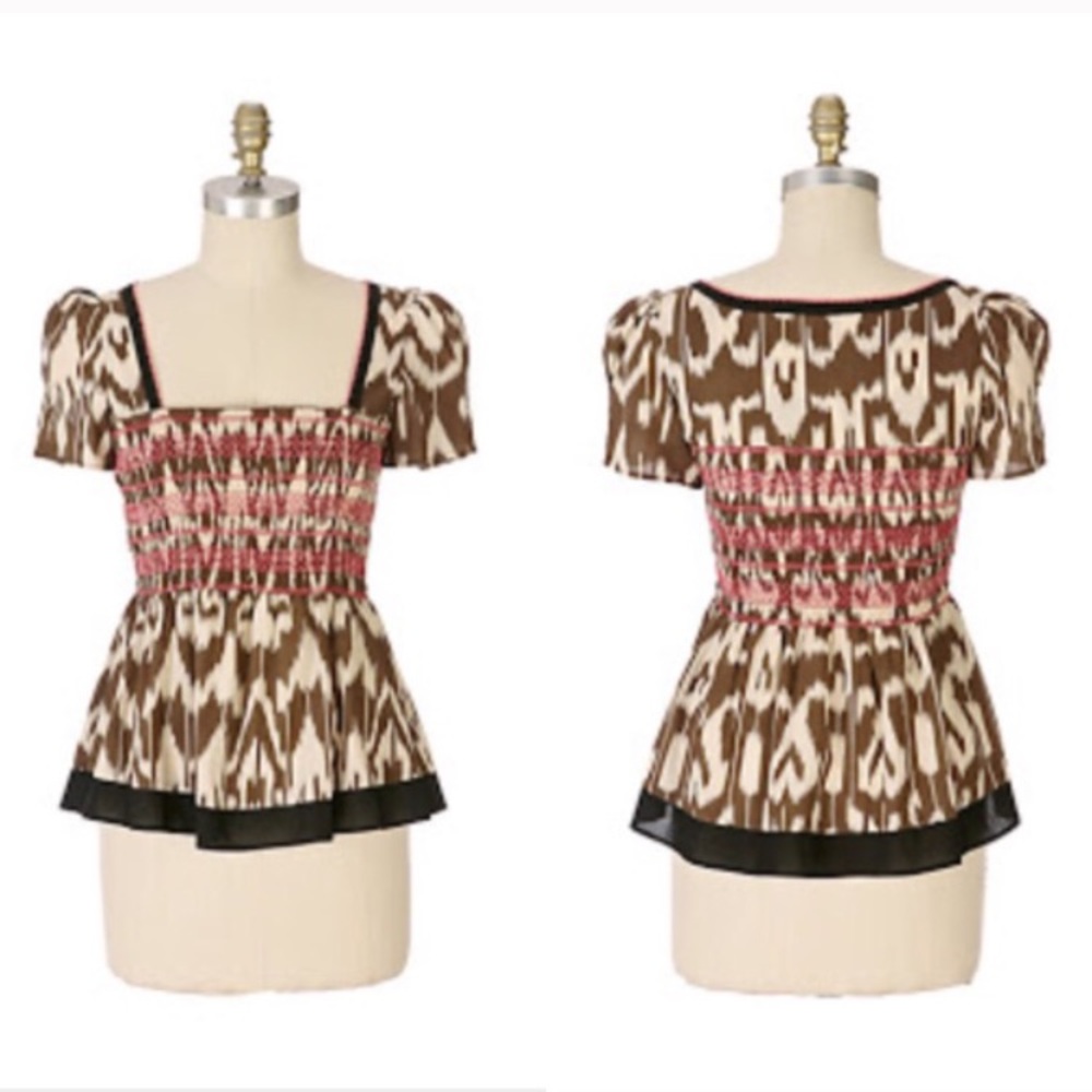 Anthropologie FEI Ikat Blouse
